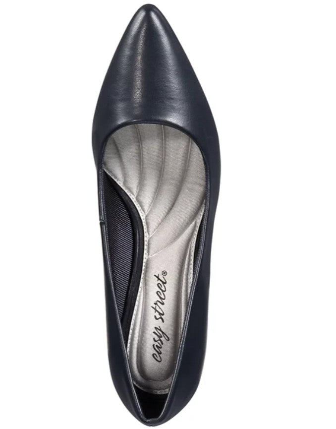 Easy Street Women's Pointe Pumps Shoes Navy Size 7