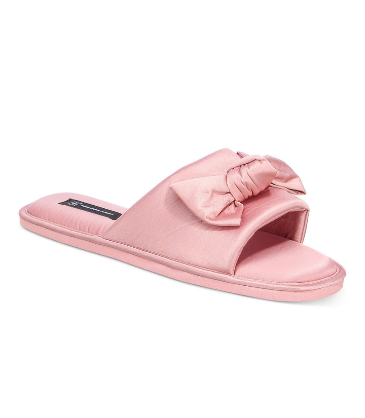 Inc International Concepts Women's Satin-Bow Slide Slippers Foxglove