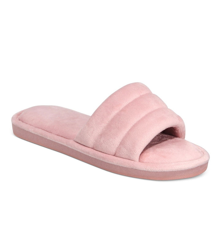Alfani Women's Plush Slide Slippers Bridal Rose