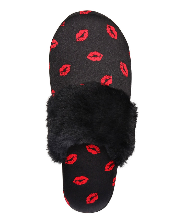 INC International Concepts Women's Faux-Fur-Trim Boxed Slippers