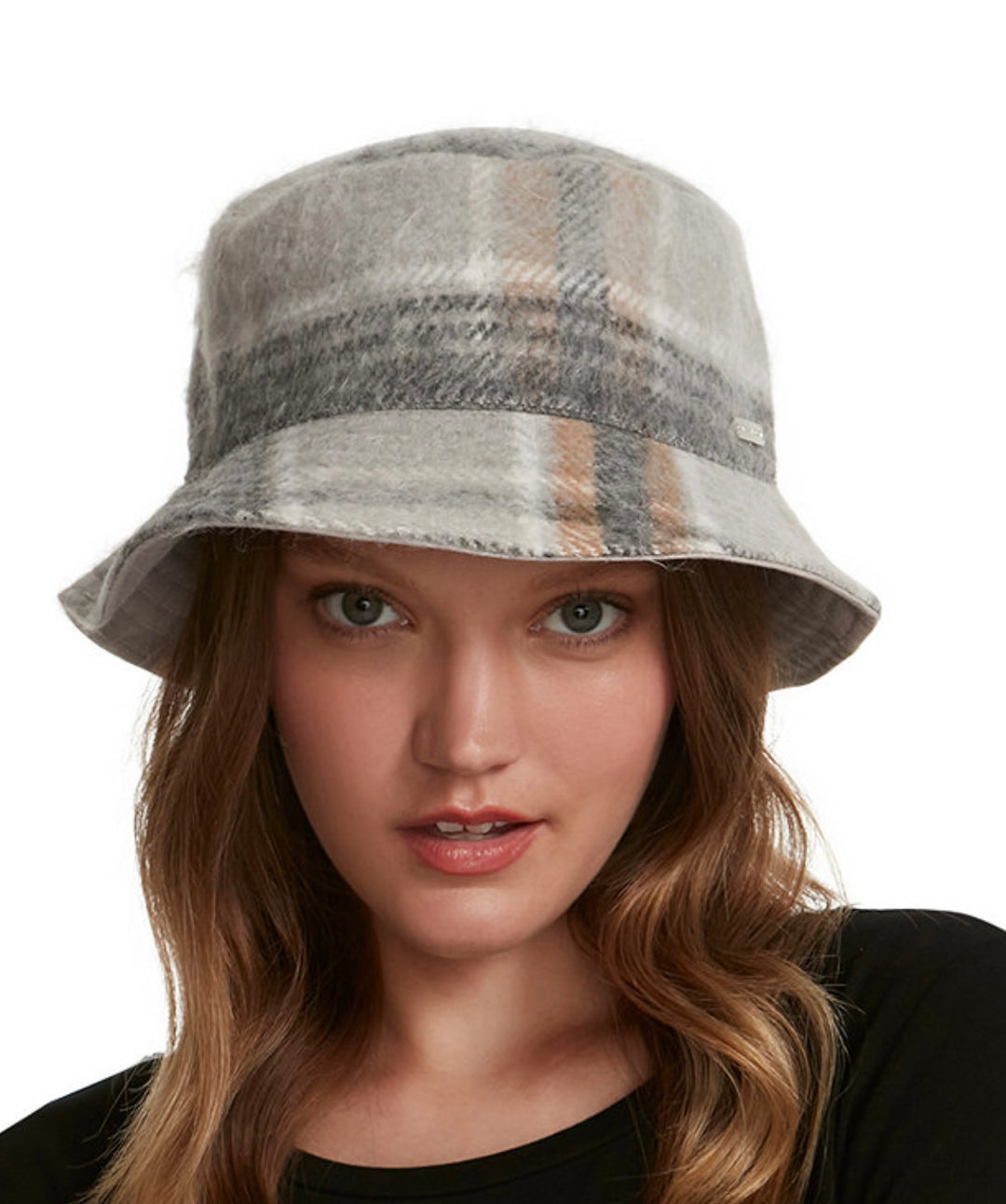 Women's Logo Plate Brushed Bucket Hat