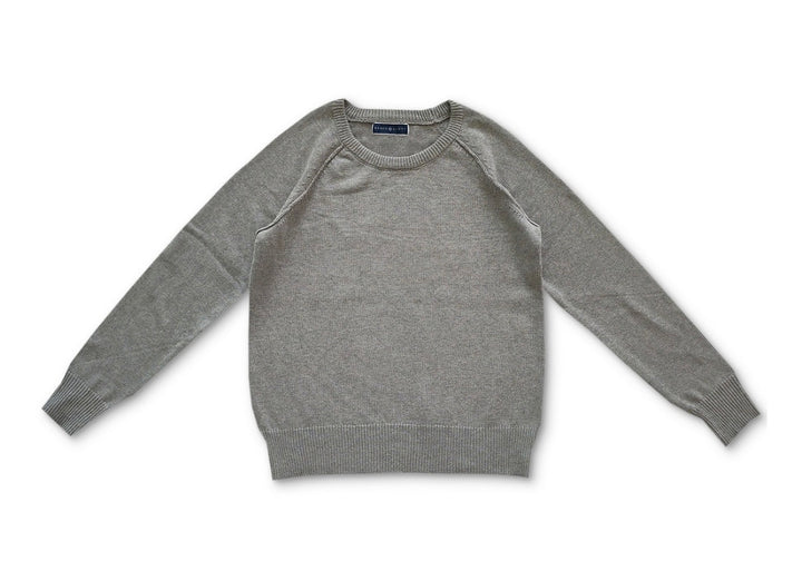 Karen Scott Women's Crewneck Cotton Sweater Smoke Grey Heather Size M
