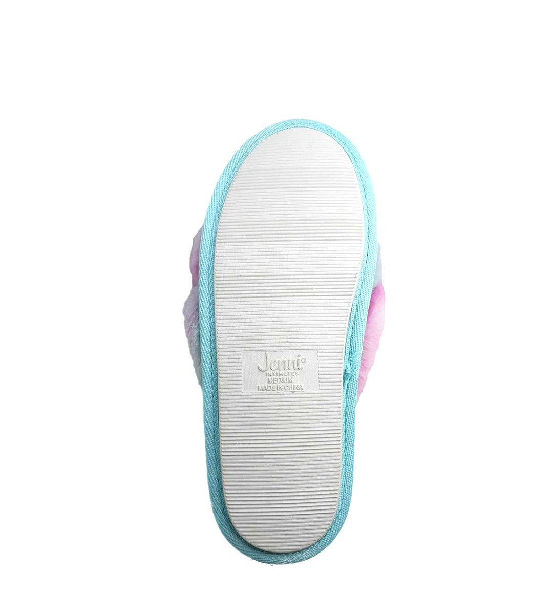 Jenni Intimates Women's Tie Dye Crossband Slippers Multi