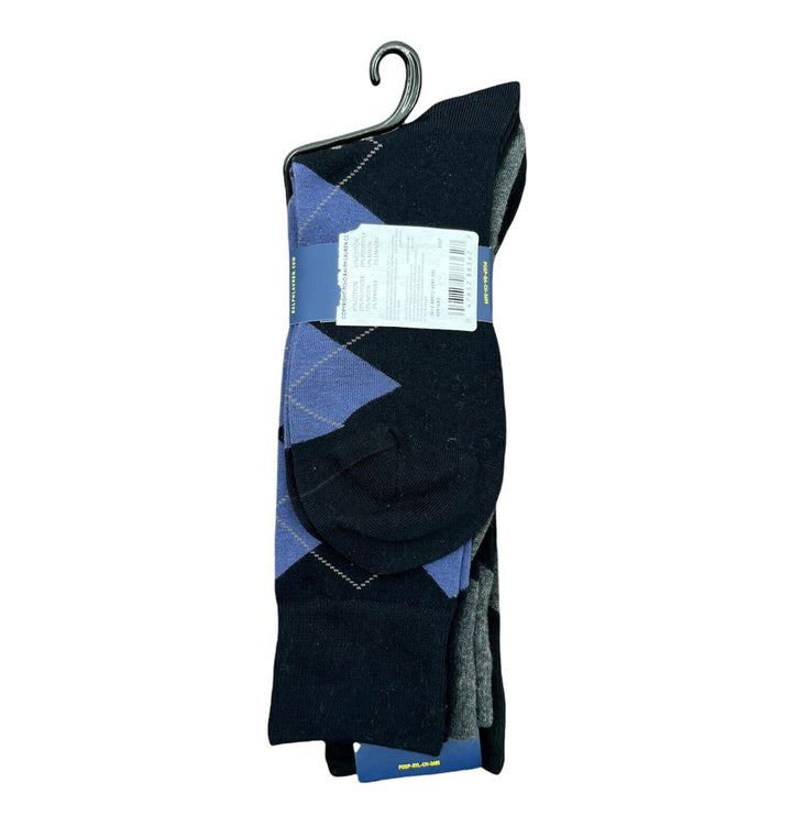 Polo Ralph Lauren Men's Socks Cotton Antimicrobial Custom Fit 3 Pairs