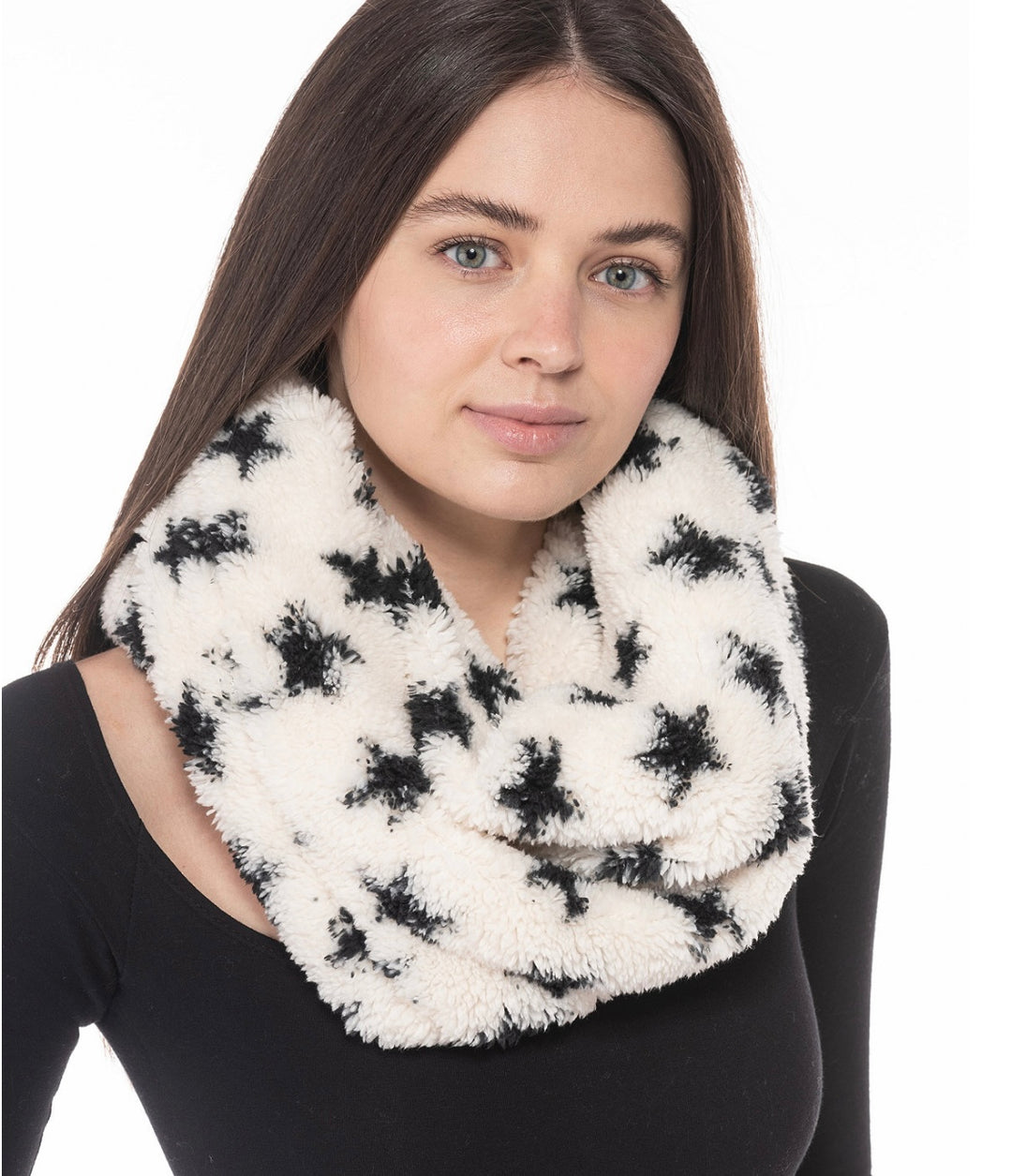 Jenni Women's Twisted Sherpa Cowl Scarf