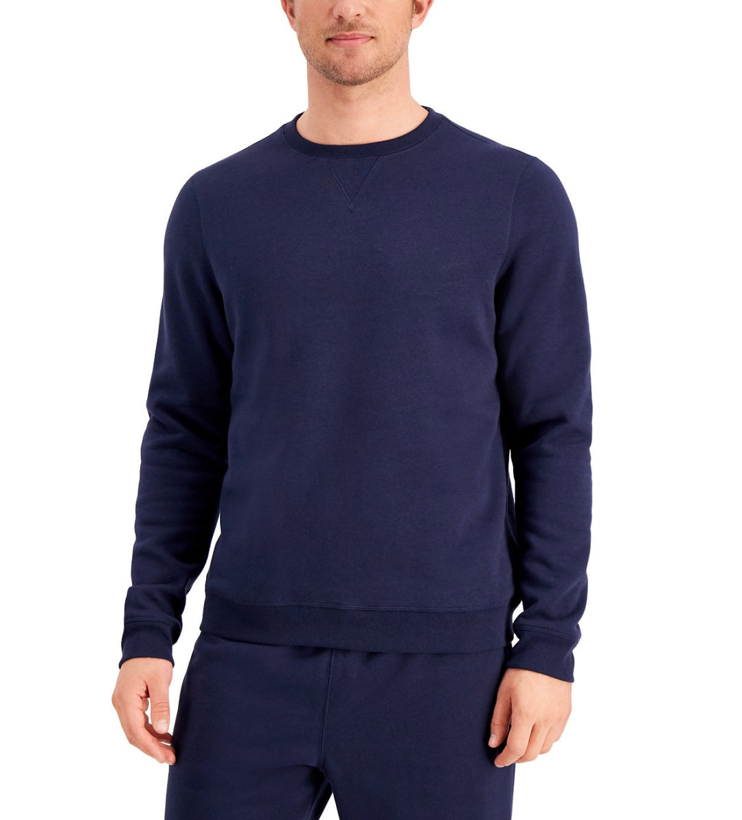 ID Ideology Men's Fleece Pullover Crewneck Sweatshirt Navy Blazer Size 3XL