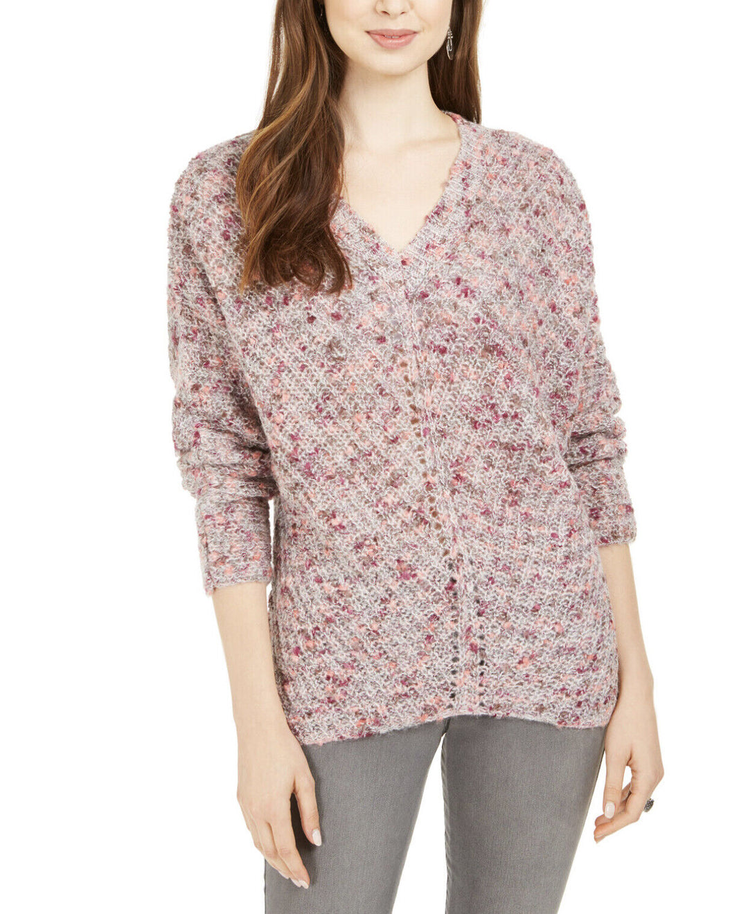 Women's Dolman Sleeve V-Neck Sweater
