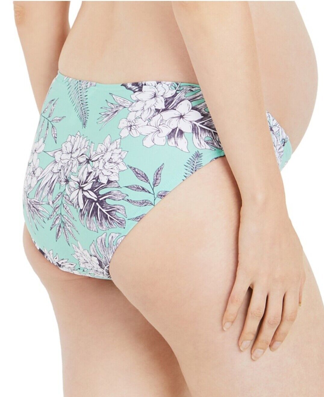 Motherhood Maternity Women's Beach Bump 2 Piece Tankini Swimsuit UPF 50+