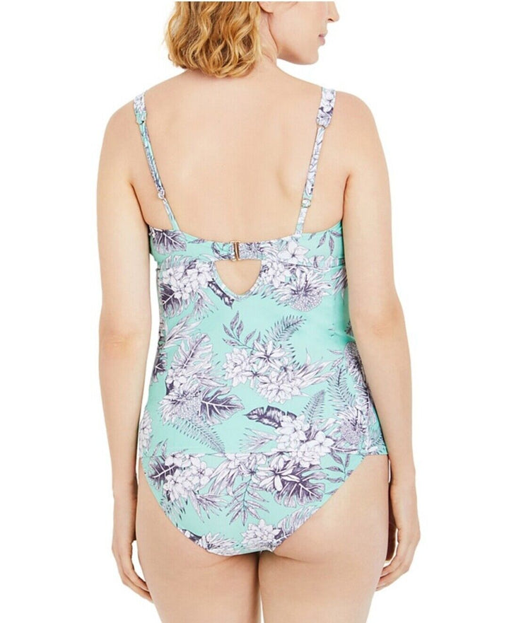Motherhood Maternity Women's Beach Bump 2 Piece Tankini Swimsuit UPF 50+