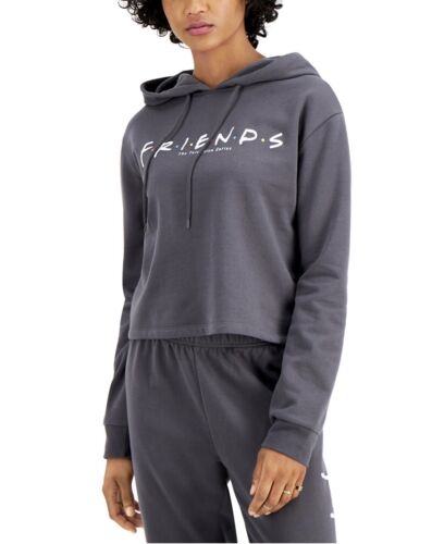 Love Tribe Juniors' Friends Fleece Hoodie Sweatshirt Iron Gate