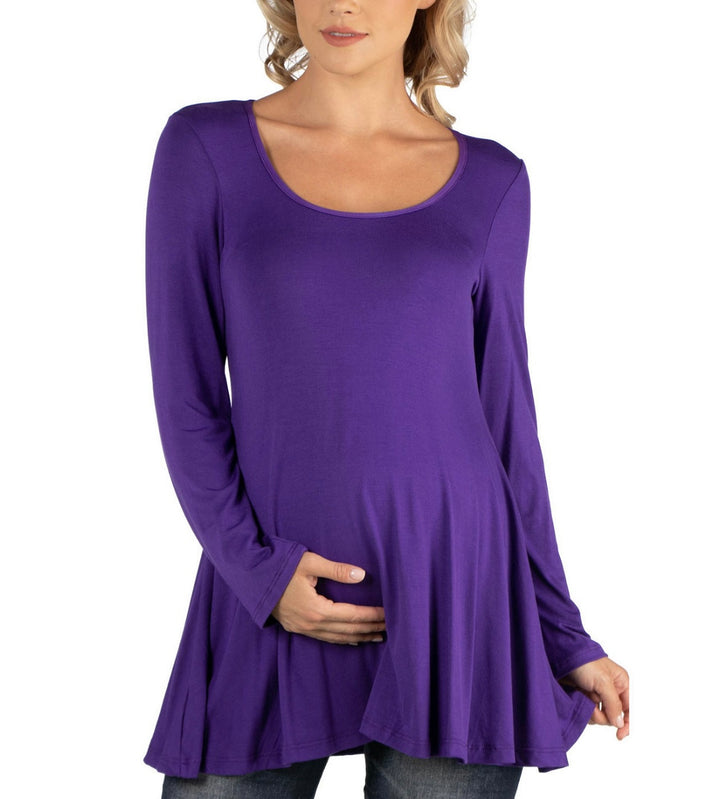Women's Long Sleeve Swing Style Maternity Tunic