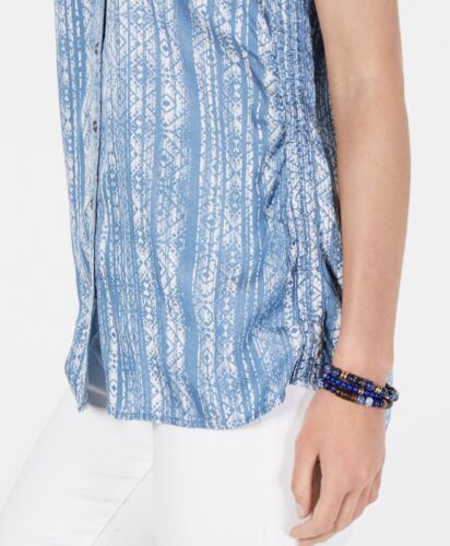 Petite Cinched-Side Sleeveless Top