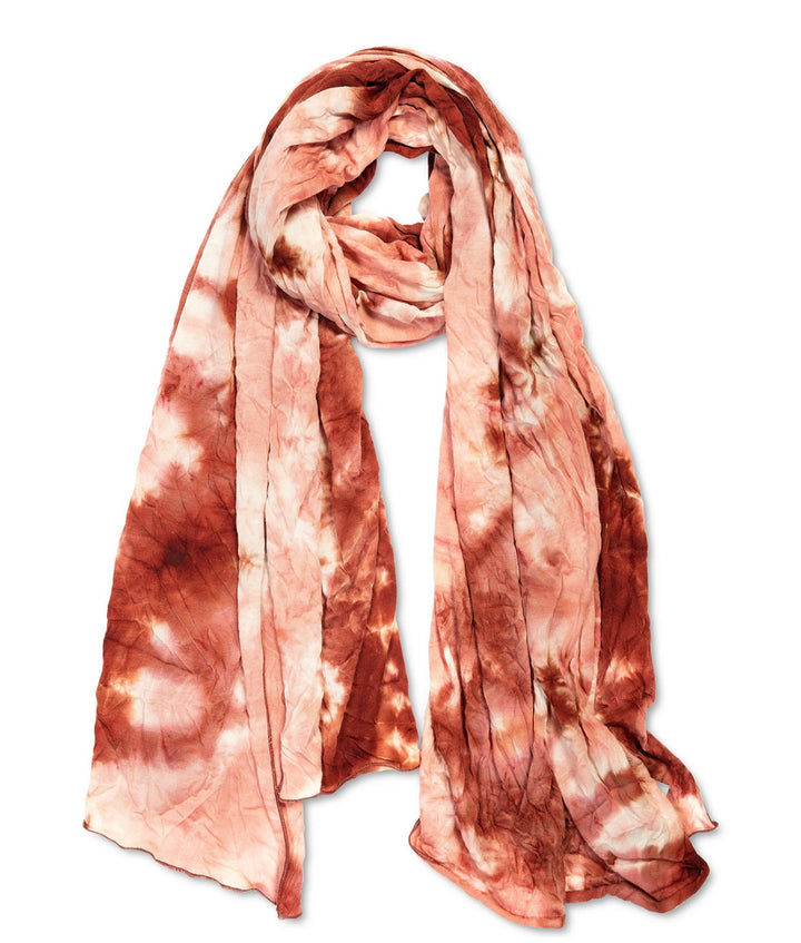 Jenni Women's Repeat Jersey Wrap Scarf Por Pink Tie-Dyed