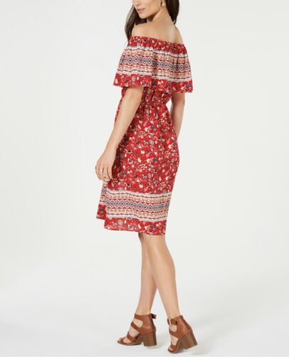 Style & Co. Women's Off-the-Shoulder Printed Dress