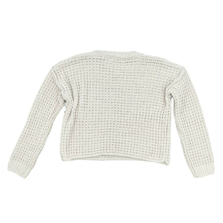 Pink Rose Juniors' Sweater Magic Stone Long Sleeve Top Embroidered