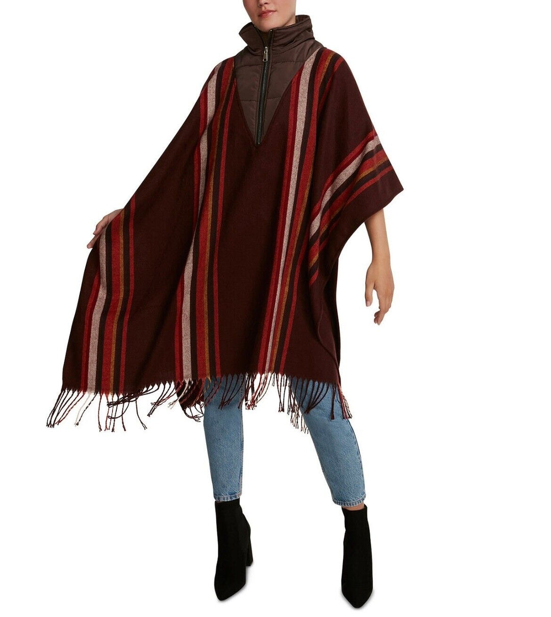 Steve Madden Women's Fringe Striped Puffcho