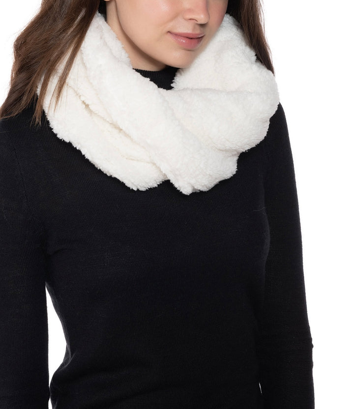 Jenni Women's Twisted Sherpa Cowl Scarf
