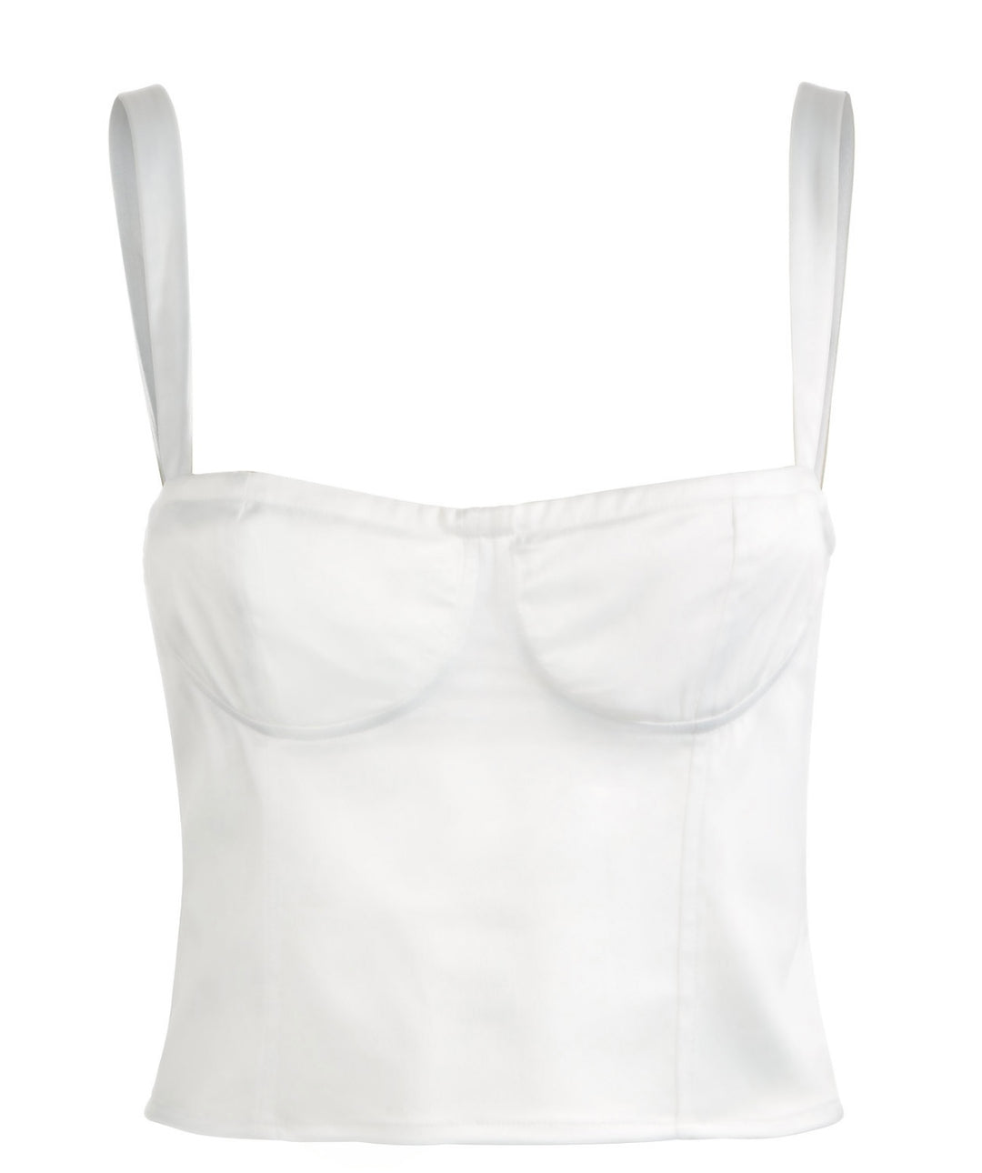Danielle Bernstein Women's Sleeveless Cropped Top White