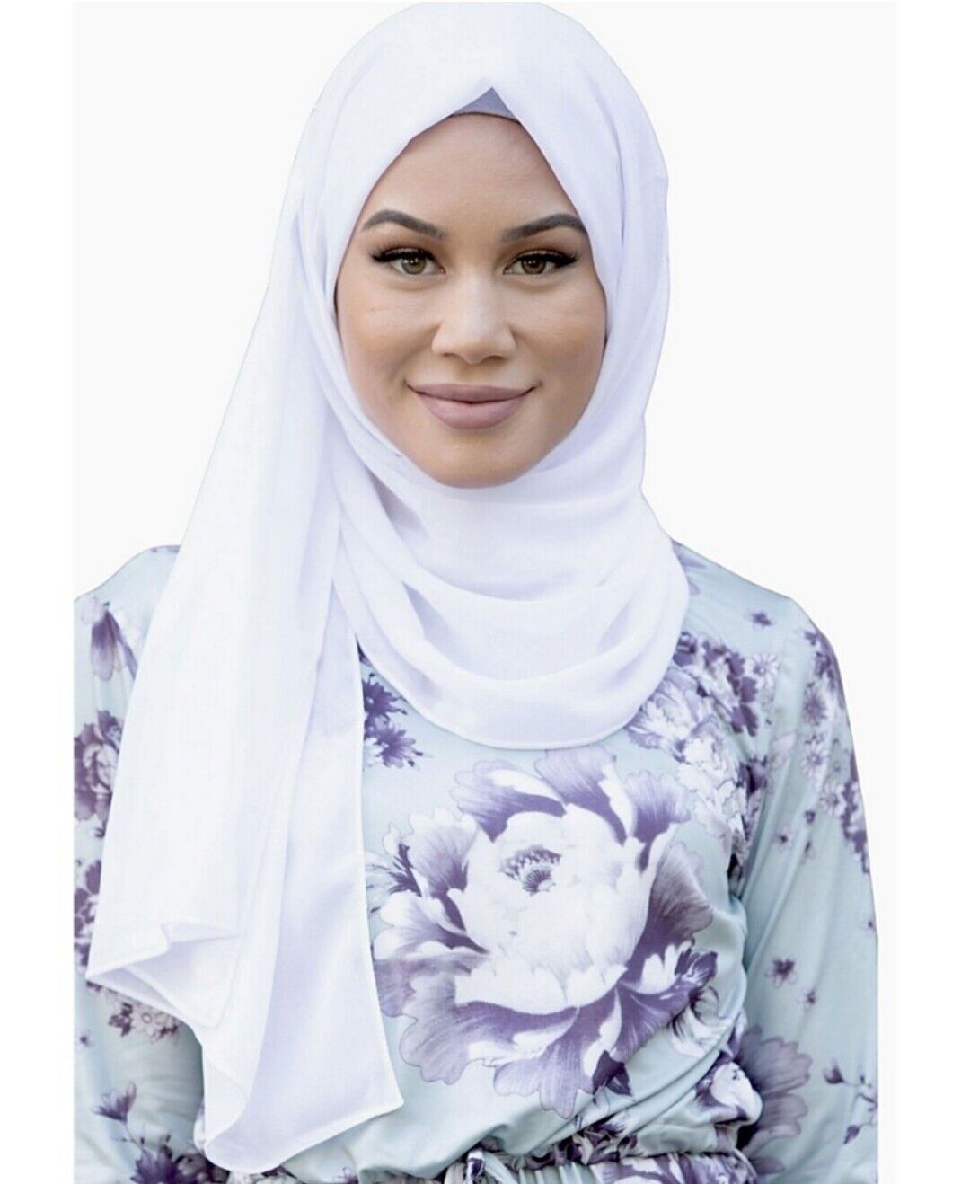 Women's Chiffon Hijab Slight Shimmer Polyester Lightweight