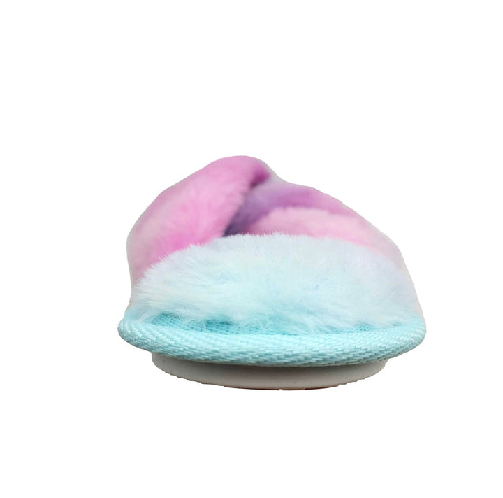 Jenni Intimates Women's Tie Dye Crossband Slippers Multi