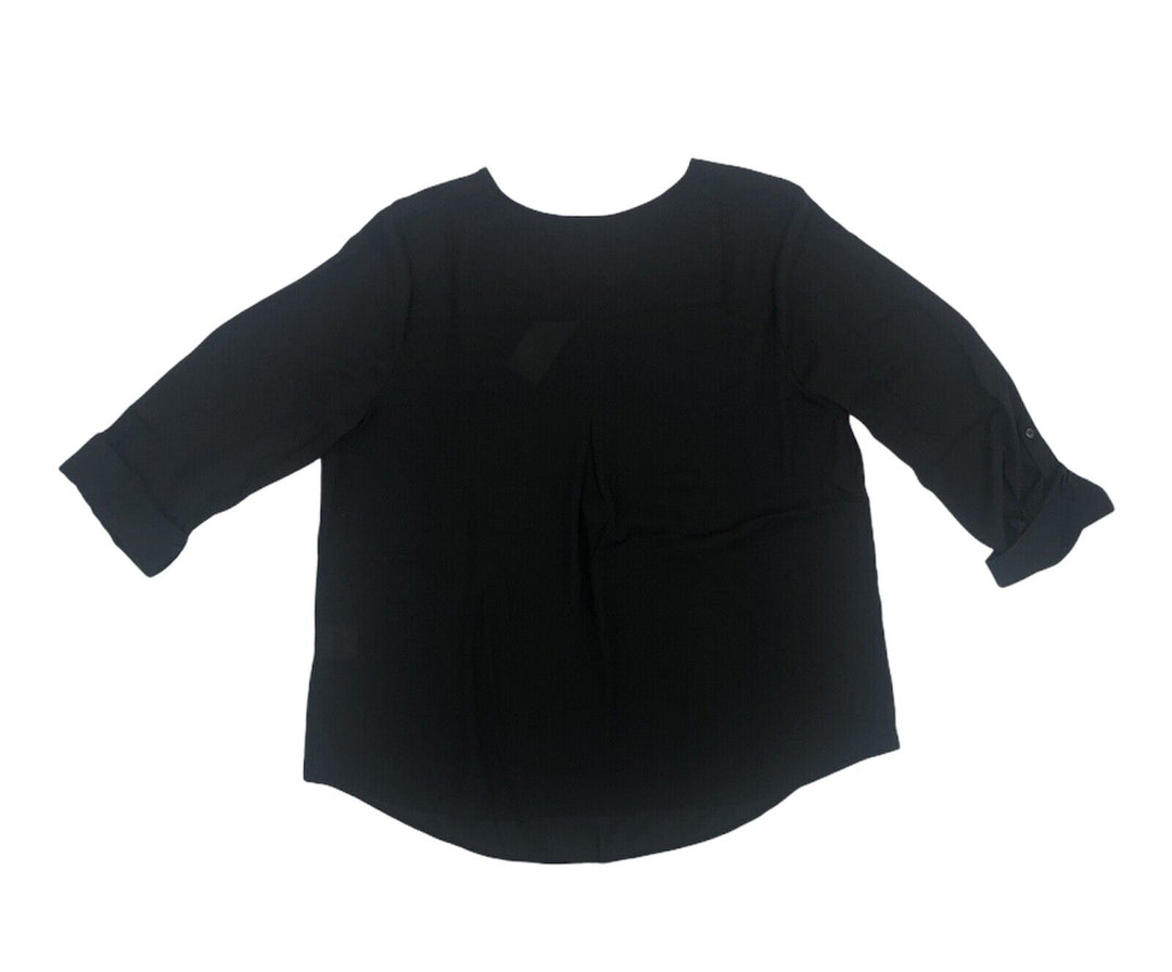 Women's Blouse 3/4 Sleeve Split Neck Top