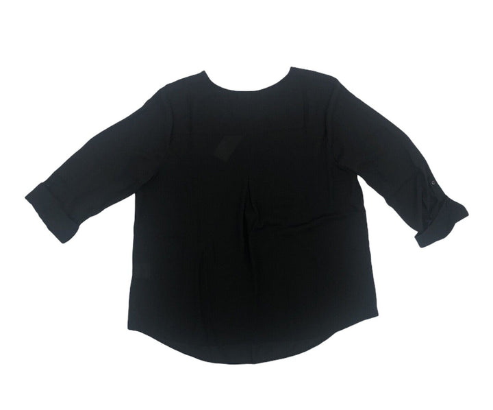 Women's Blouse 3/4 Sleeve Split Neck Top