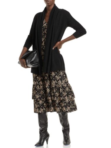 Private Label Women's Open-Front Cashmere Cardigan Long Sleeve