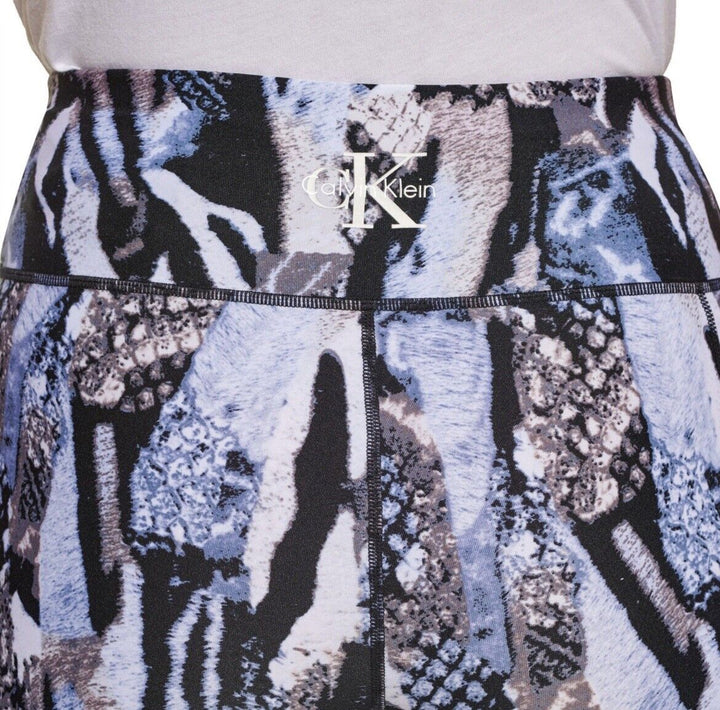 Calvin Klein Women's Bike Short High Rise Fashion Print Animal Mix Spray Logo