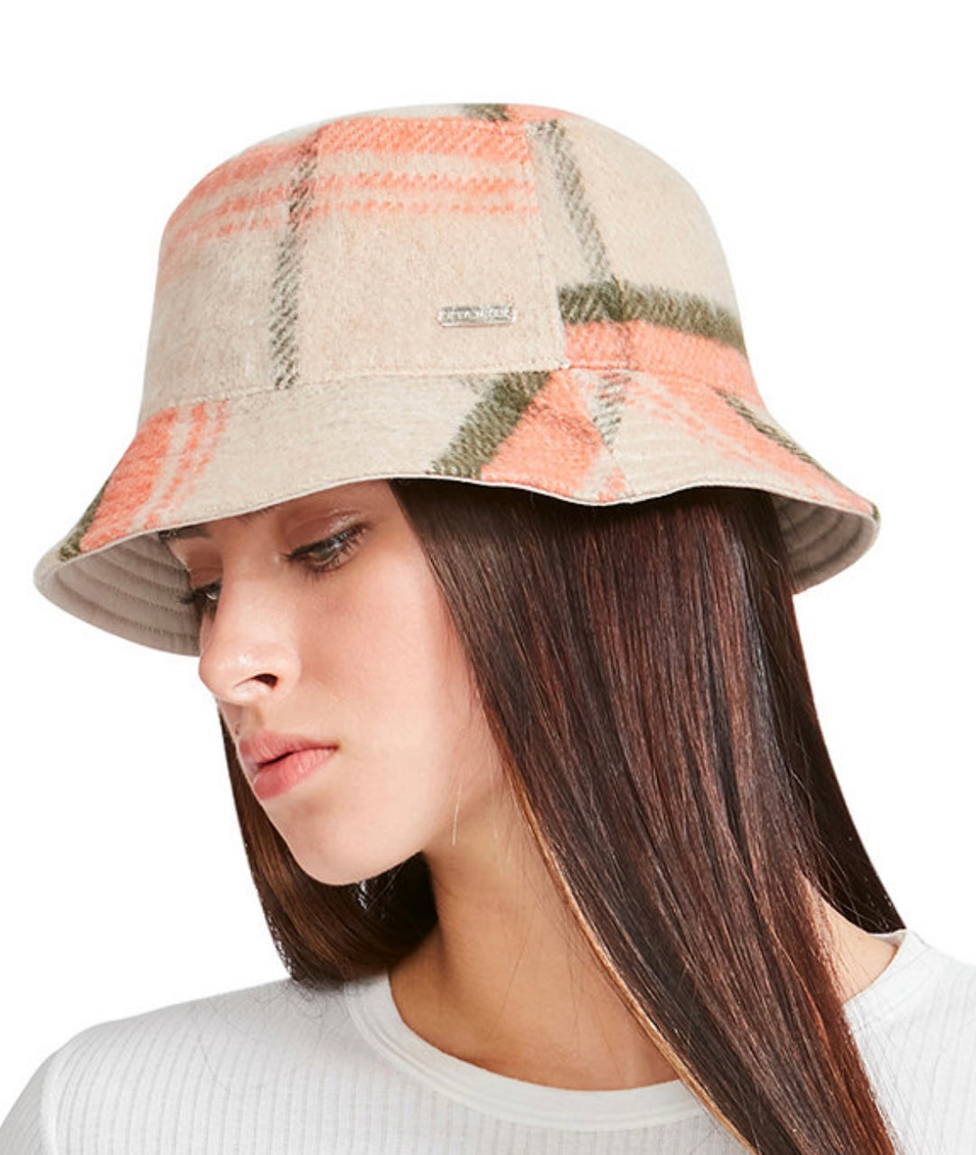 Women's Logo Plate Brushed Bucket Hat