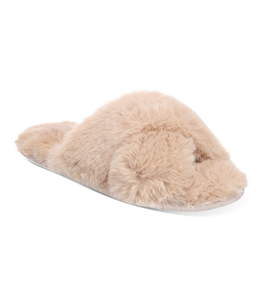 Jenni Women's Crisscross Faux Fur Slide Boxed Slippers