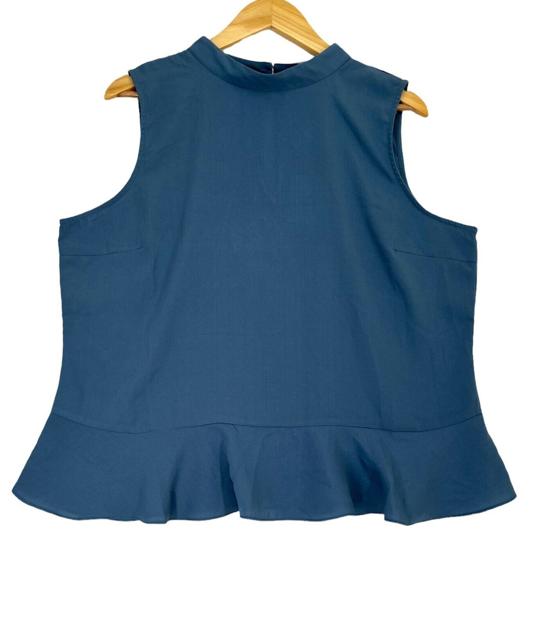 Women's Blouse Sleeveless Back Buttons Top