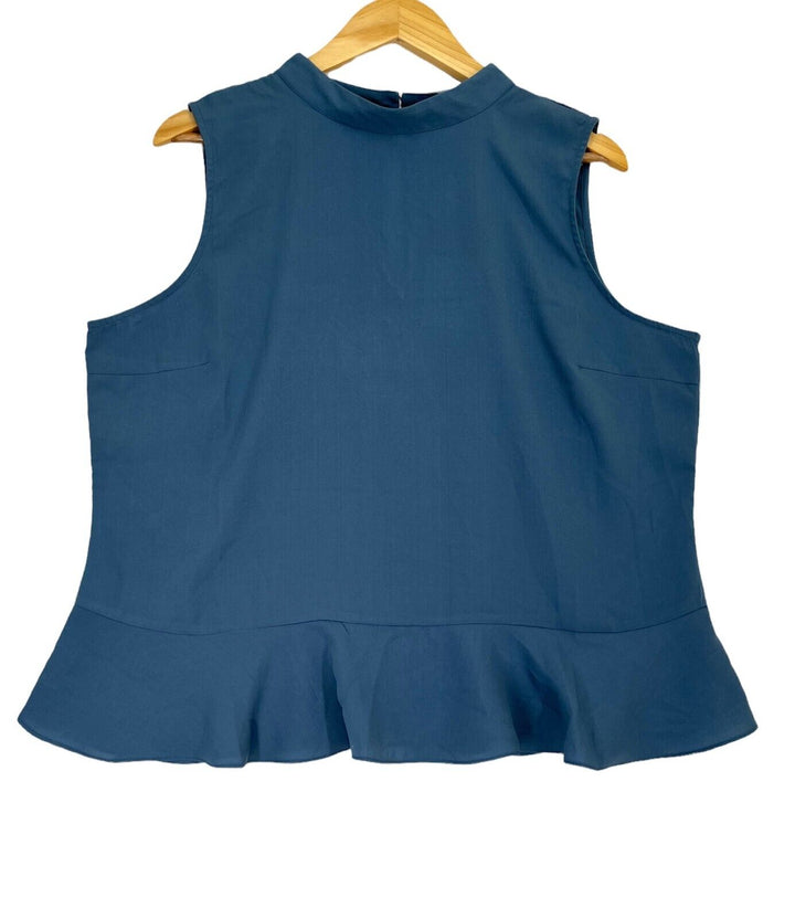 Women's Blouse Sleeveless Back Buttons Top