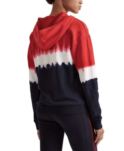 Lauren Ralph Lauren Women's Tie Dye Hoodie Embroidered Relaxed Fit Long Sleeve