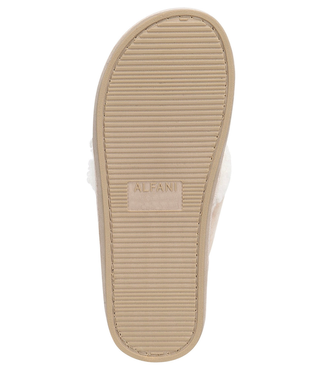 Alfani Women's Crossband Faux Suede & Sherpa Slipper Toffee Latte