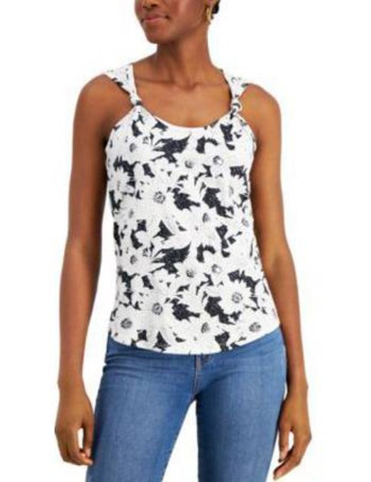 INC International Concepts Women's Cotton Twisted-Strap Tank Top