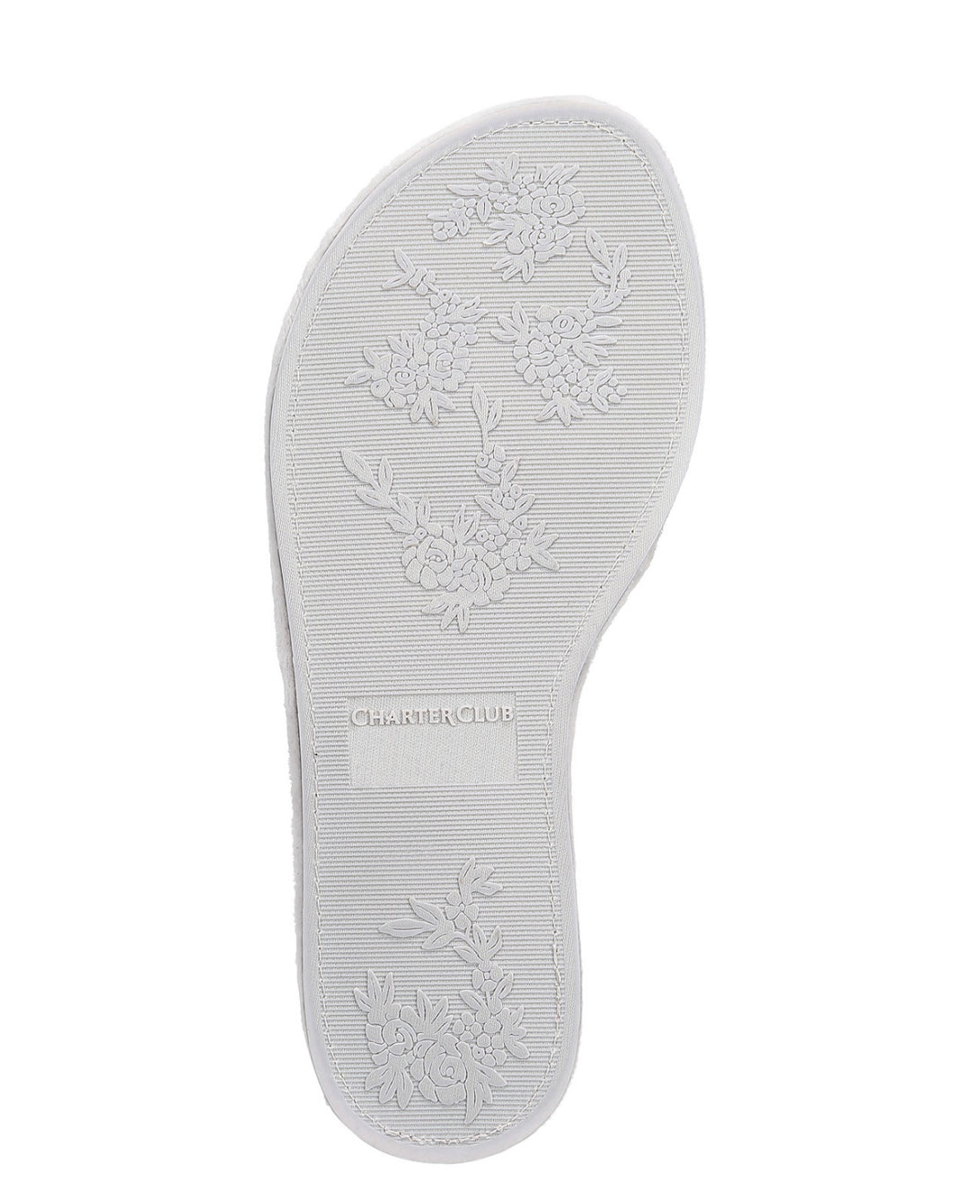 Charter Club Women's Velvet Bow-Top Slide Slippers Dove Grey Heather