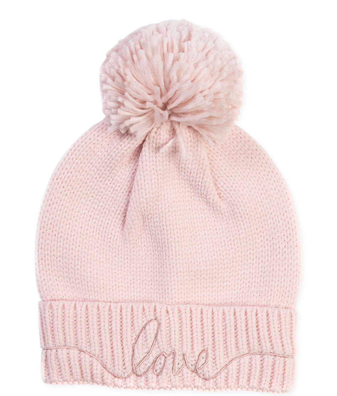 Jenni Women's Embroidered Pom Beanie Winter Hat