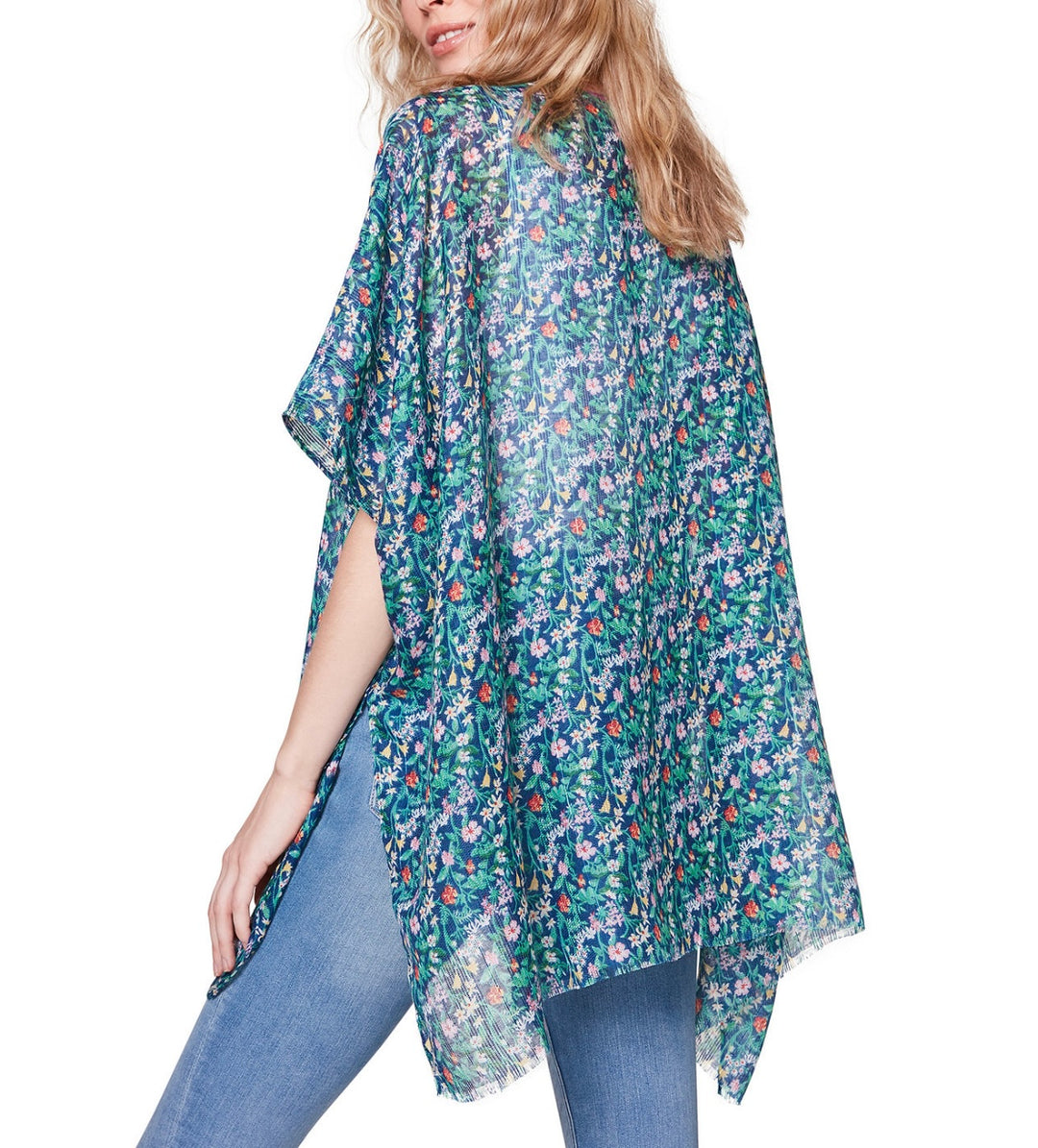 Steve Madden Women's Floral Kimono Coverup Open