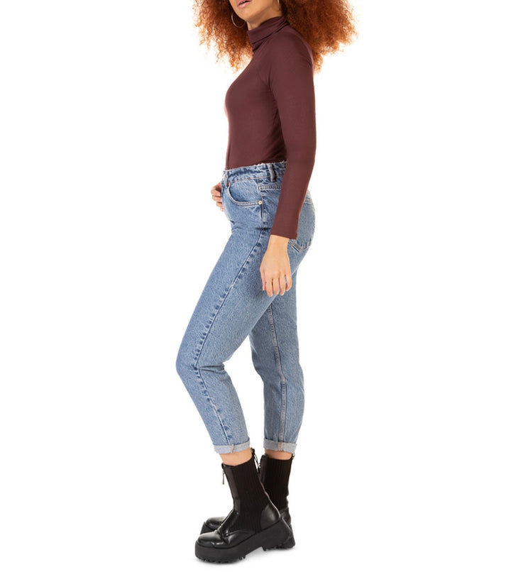 Black Tape Women's Cropped Mom-Style Jeans