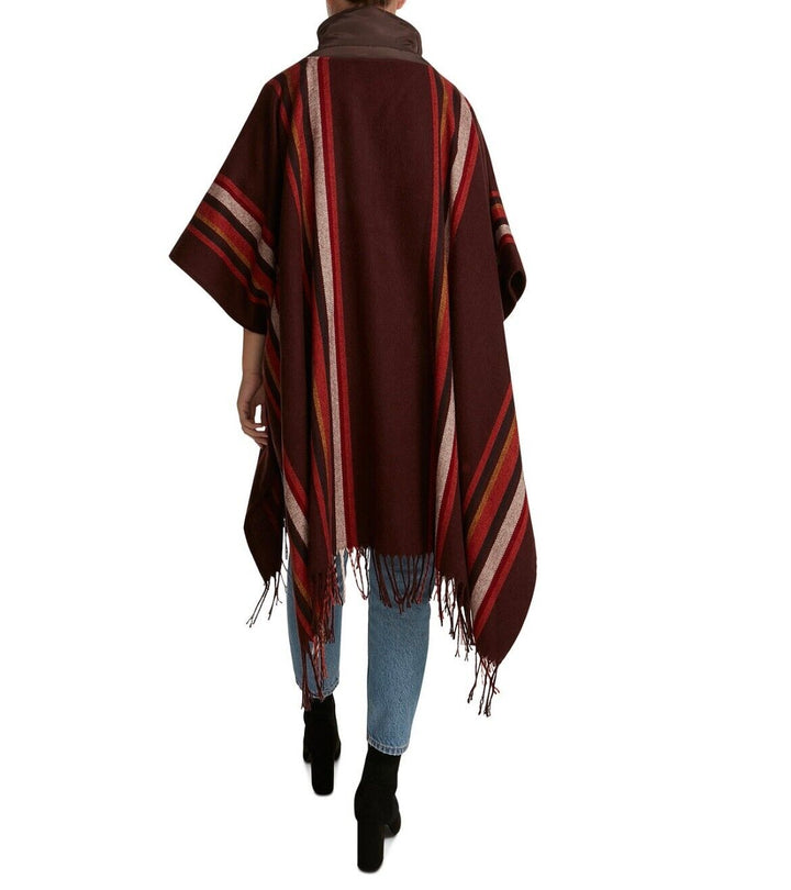 Steve Madden Women's Fringe Striped Puffcho