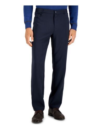 Men's Stretch Pants Straight Leg Pockets Chino Pants