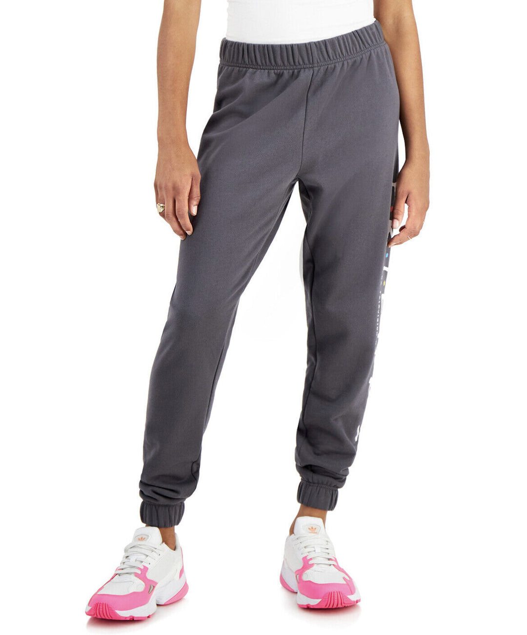 Love Tribe Juniors' Friends Fleece Joggers Iron Gate