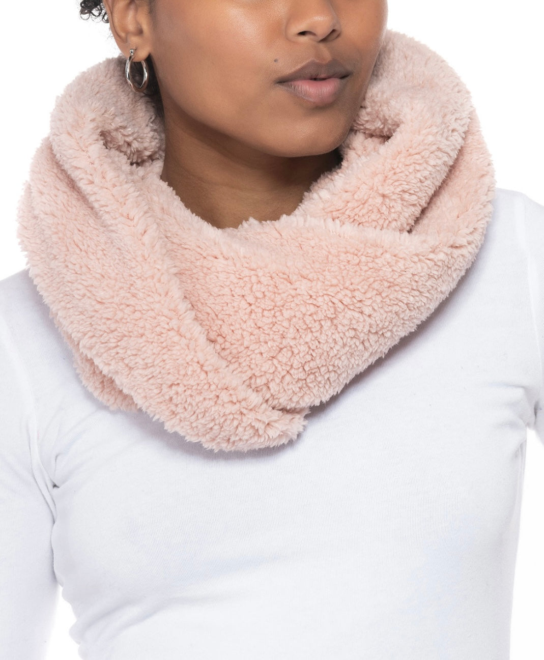 Jenni Women's Twisted Sherpa Scarf Cowl