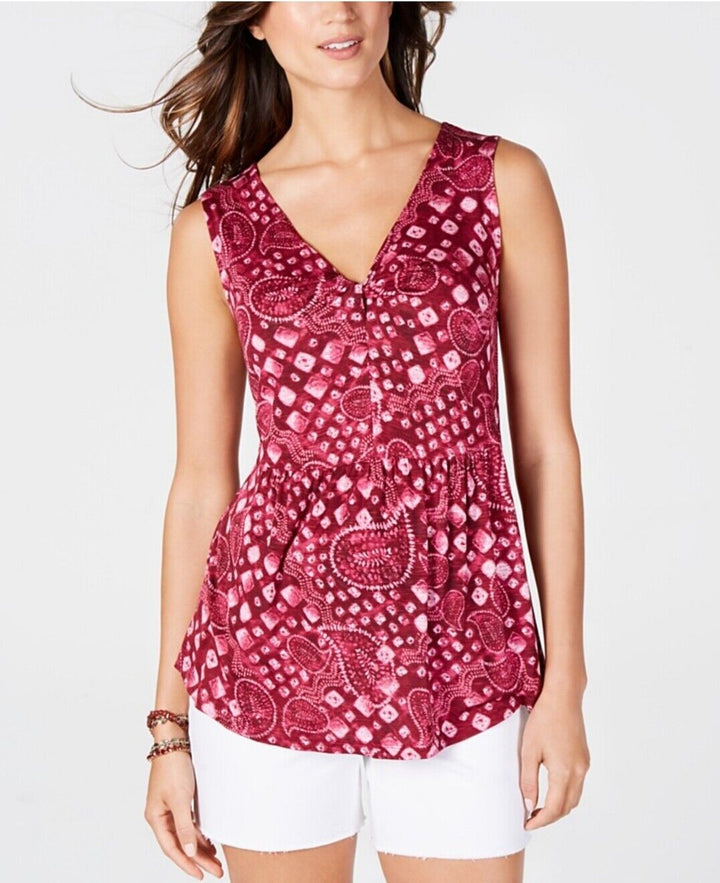 Women's Pleated V-Neck Blouse