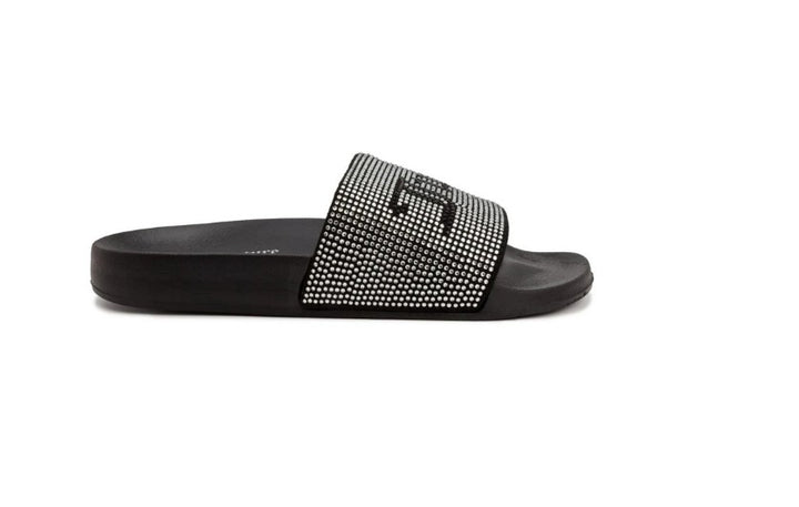 Juicy Couture Women's Slip on Wander Slide Sandal Black Size 7 M