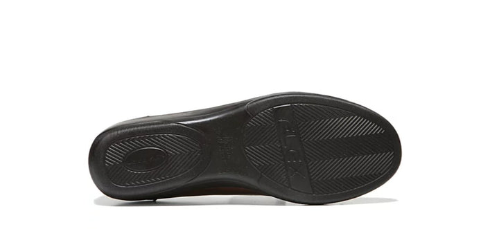LifeStride Women's I-Loyal Low Wedge Ballerina Flats Shoes Dark Tan Size 10