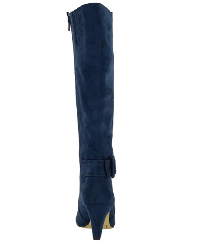 Bella Vita Women's Troy II Tall Dress Boots Navy Suede Size 8