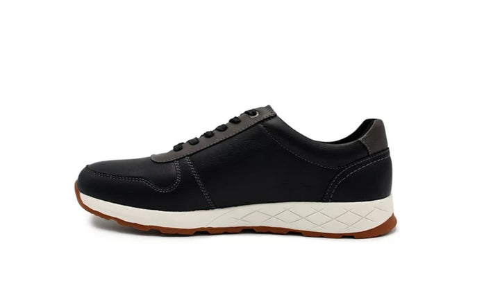 Aston Marc Men’s Round Toe Fashion Casual Court Shoe Black Size 9.5 M