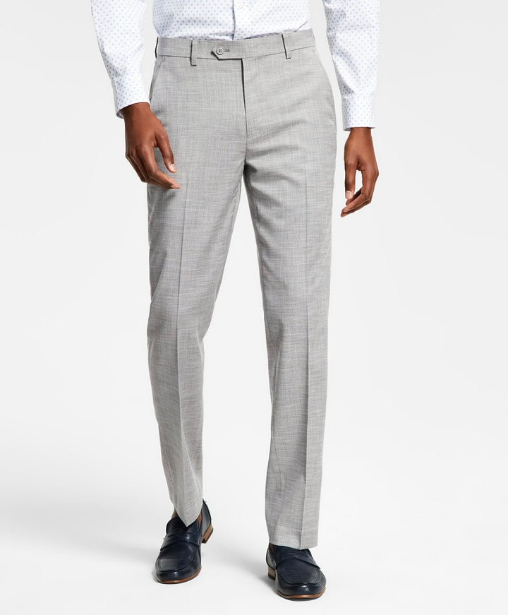 Alfani Men's Slim-Fit Solid Knit Suit Pants Grey Size 36W x 30L