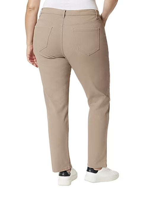 Gloria Vanderbilt Women's Amanda Supreme Stretch Tapered Leg Jeans Hazelnut